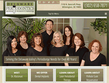 Tablet Screenshot of delawareperiodontics.com